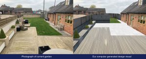 Landscaping garden design visual